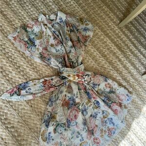 Zimmerman floral dress with belt. Size 1